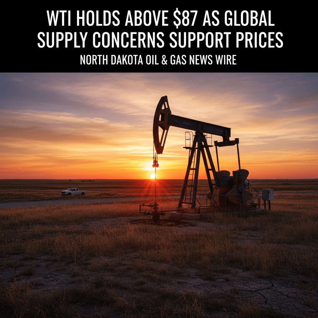 WTI Holds Above $87 as Global Supply Concerns Support Prices - Bakken Wire