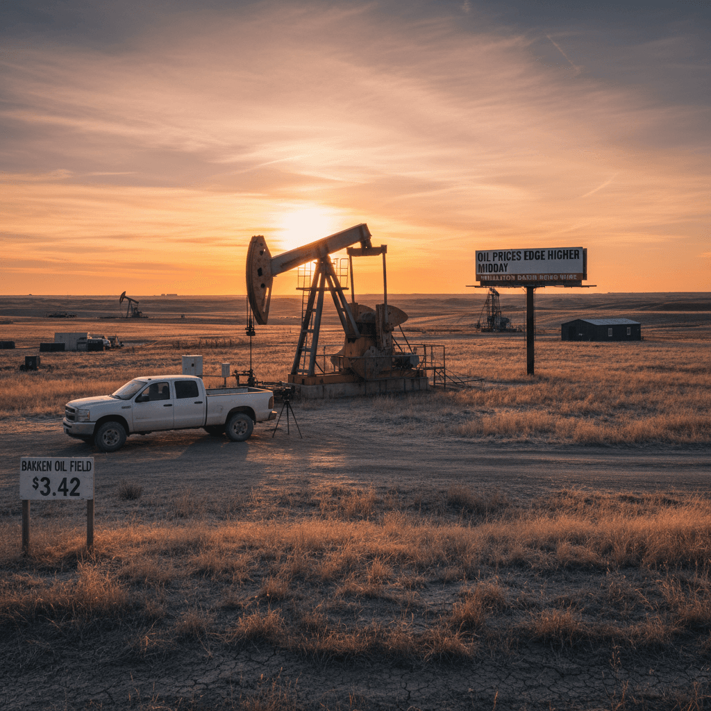 Oil Prices Edge Higher Midday as Bakken Discount Holds at $3.42 - Bakken Wire
