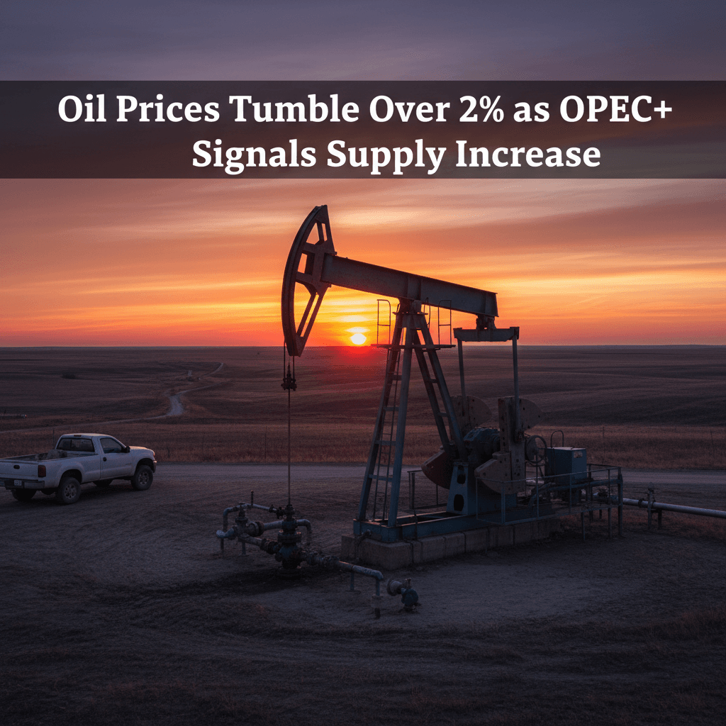 Oil Prices Tumble Over 2% as OPEC+ Signals Supply Increase - Bakken Wire