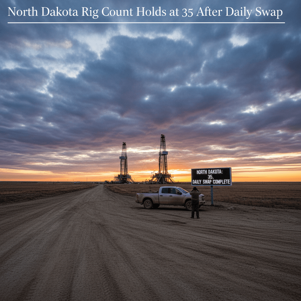 North Dakota Rig Count Holds at 35 After Daily Swap - Bakken Wire