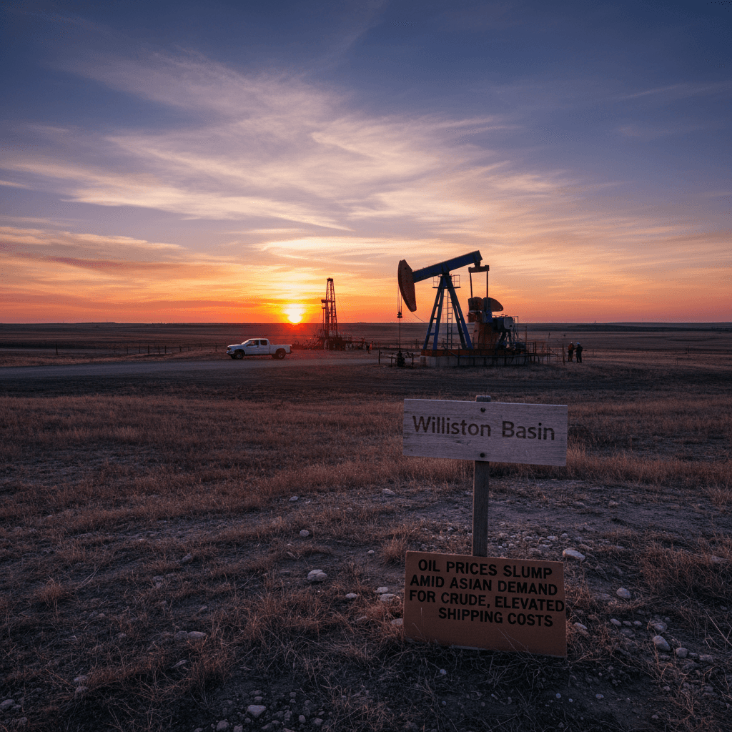 Oil Prices Slump Amid Asian Demand for US Crude, Elevated Shipping Costs - Bakken Wire