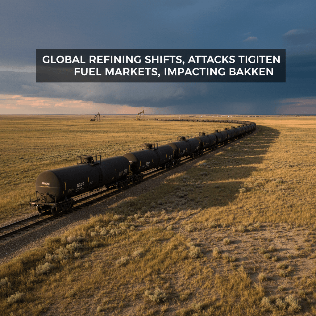 Global Refining Shifts, Attacks Tighten Fuel Markets, Impacting Bakken - Bakken Wire