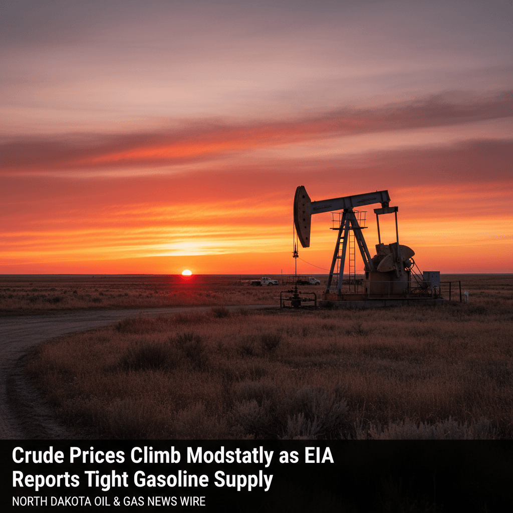 Crude Prices Climb Modestly as EIA Reports Tight Gasoline Supply - Bakken Wire