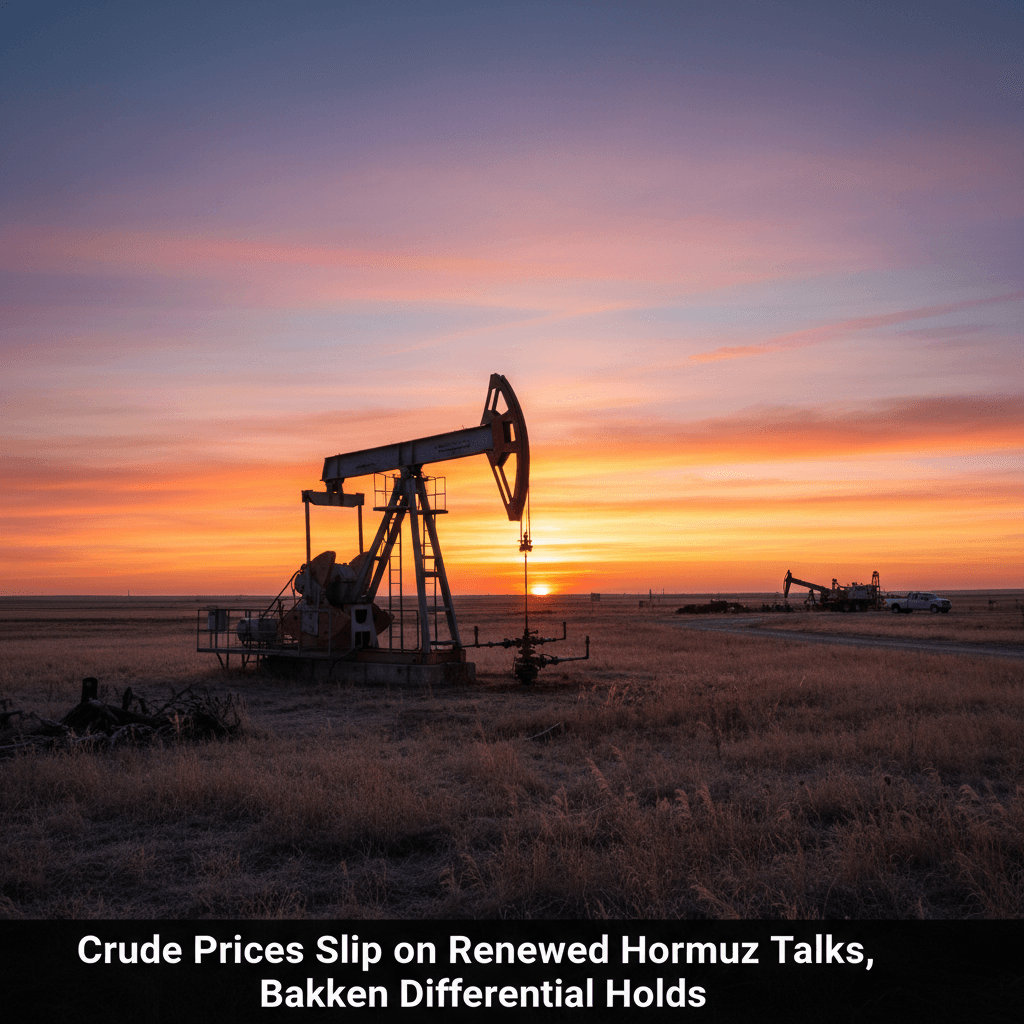 Crude Prices Slip on Renewed Hormuz Talks, Bakken Differential Holds - Bakken Wire