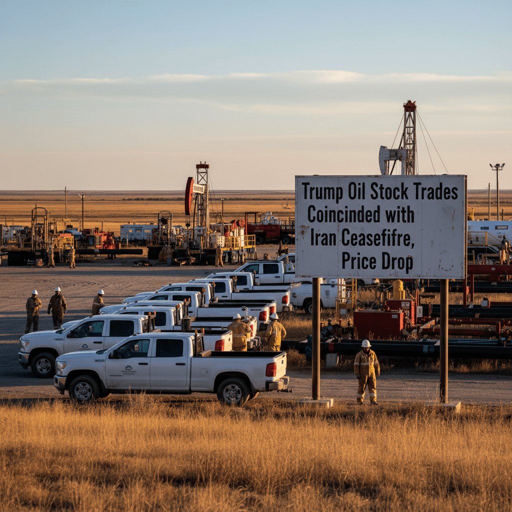 Trump Oil Stock Trades Coincided with Iran Ceasefire, Price Drop - Bakken Wire