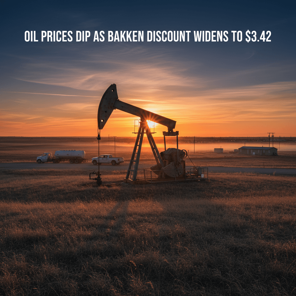 Oil Prices Dip as Bakken Discount Widens to $3.42 - Bakken Wire