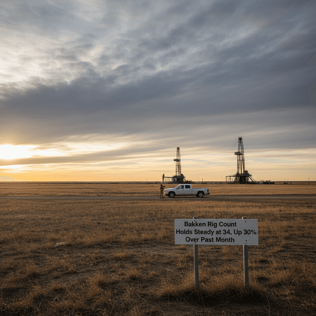 Bakken Rig Count Holds Steady at 34, Up 30% Over Past Month - Bakken Wire