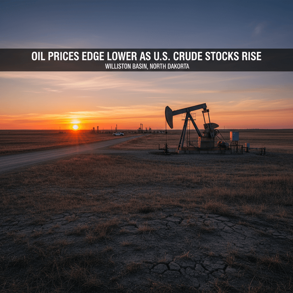 Oil Prices Edge Lower as U.S. Crude Stocks Rise - Bakken Wire