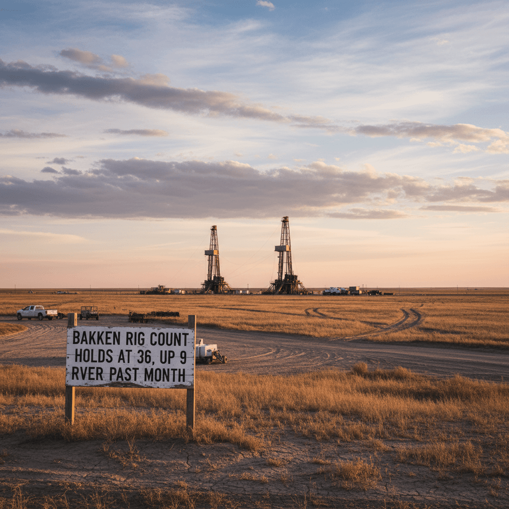 Bakken Rig Count Holds at 36, Up 9 Rigs Over Past Month - Bakken Wire
