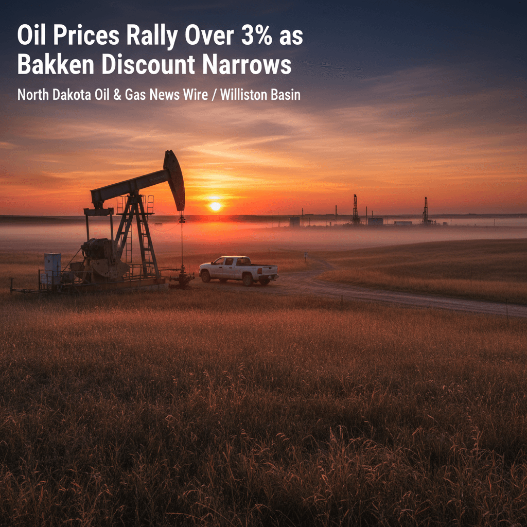 Oil Prices Rally Over 3% as Bakken Discount Narrows - Bakken Wire