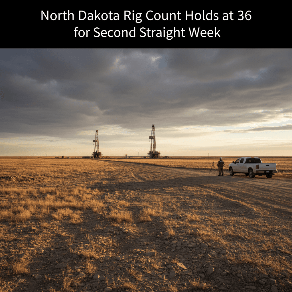 North Dakota Rig Count Holds at 36 for Second Straight Week - Bakken Wire