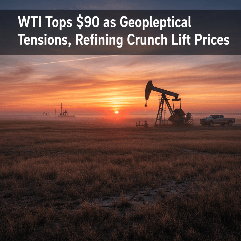 WTI Tops $90 as Geopolitical Tensions, Refining Crunch Lift Prices - Bakken Wire