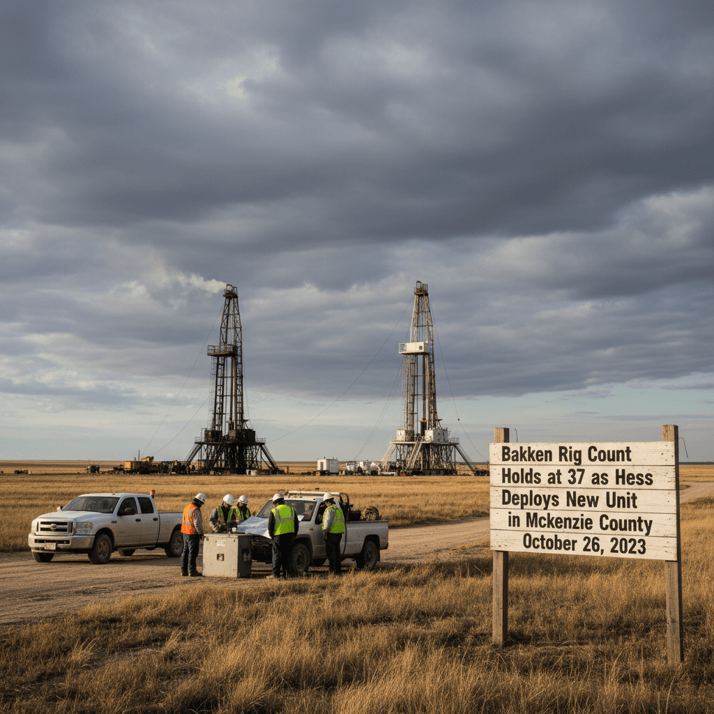 Bakken Rig Count Holds at 37 as Hess Deploys New Unit in McKenzie County - Bakken Wire