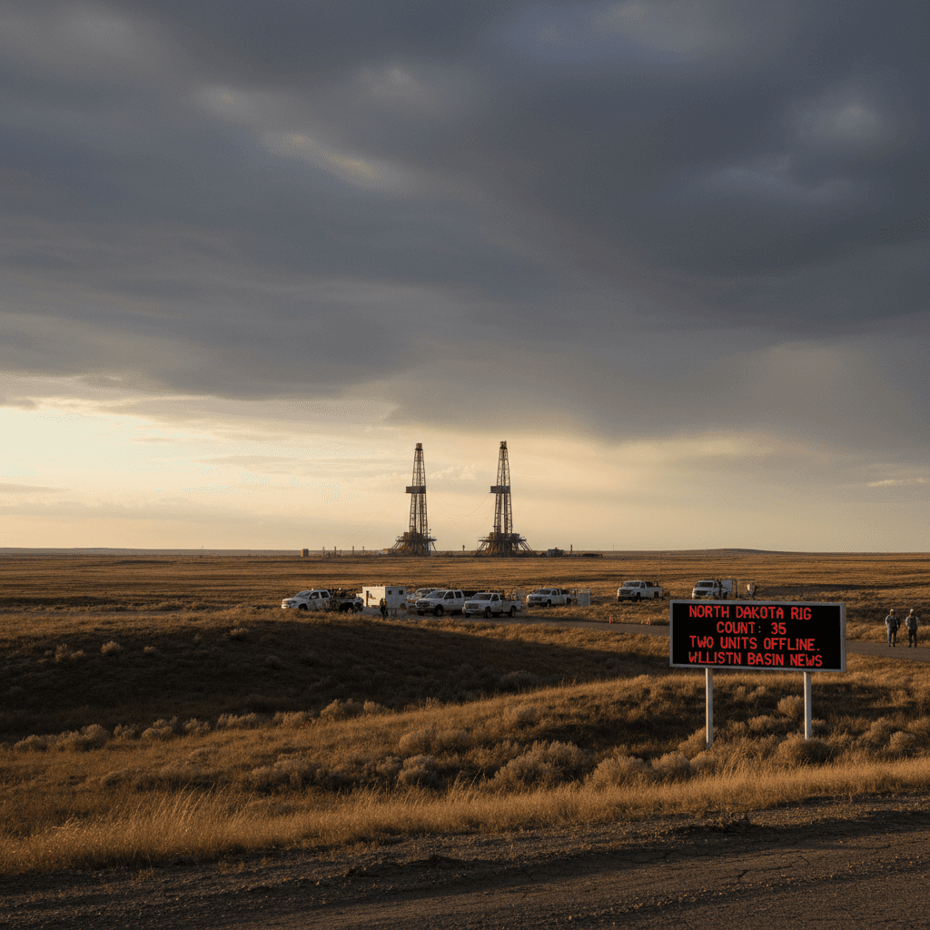 North Dakota Rig Count Holds at 35 Despite Two Units Coming Offline - Bakken Wire