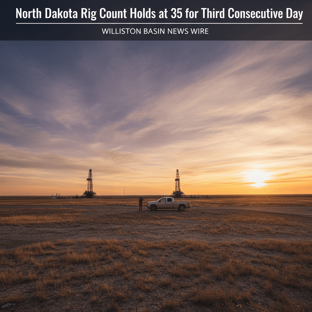 North Dakota Rig Count Holds at 35 for Third Consecutive Day - Bakken Wire