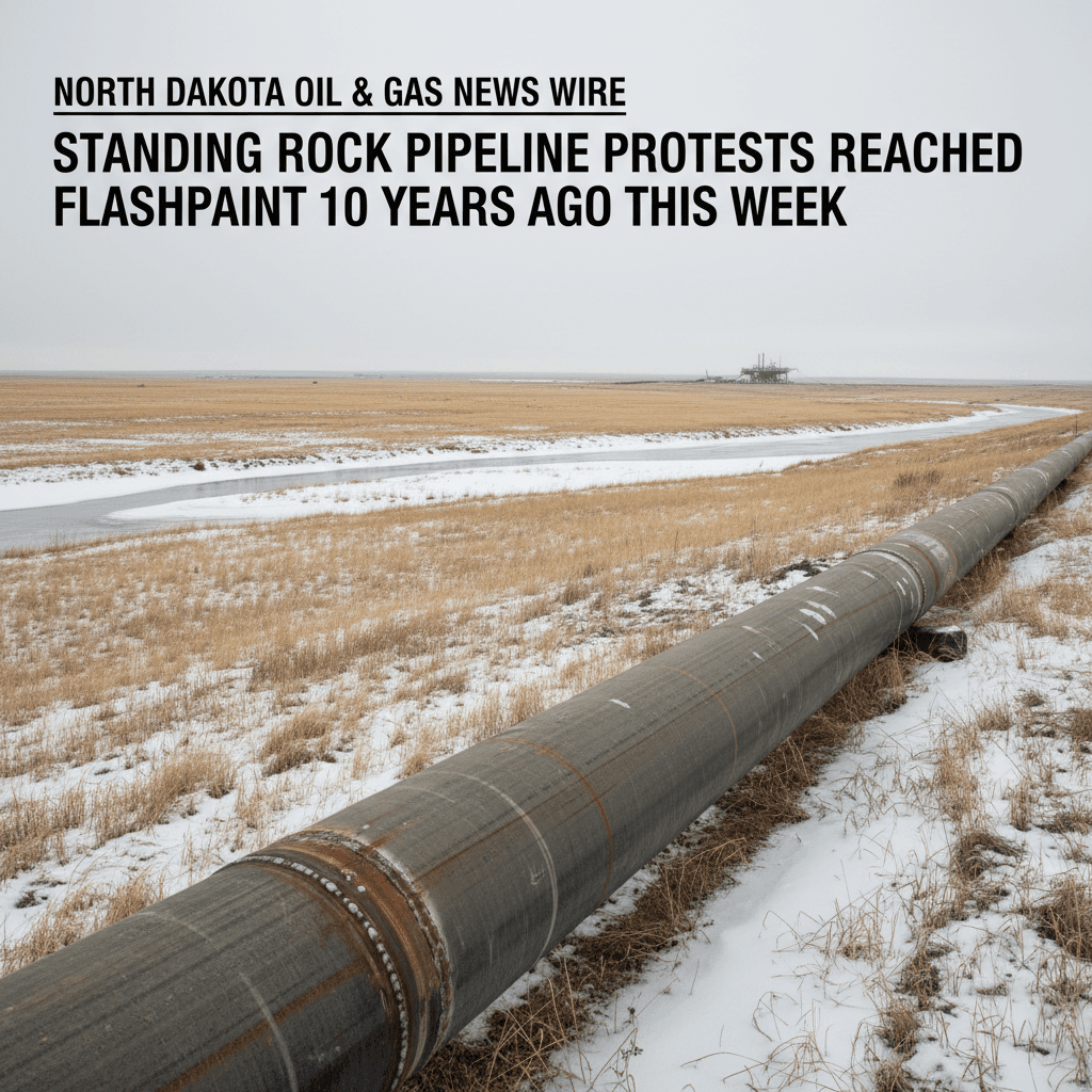 Standing Rock Pipeline Protests Reached Flashpoint 10 Years Ago This Week - Bakken Wire