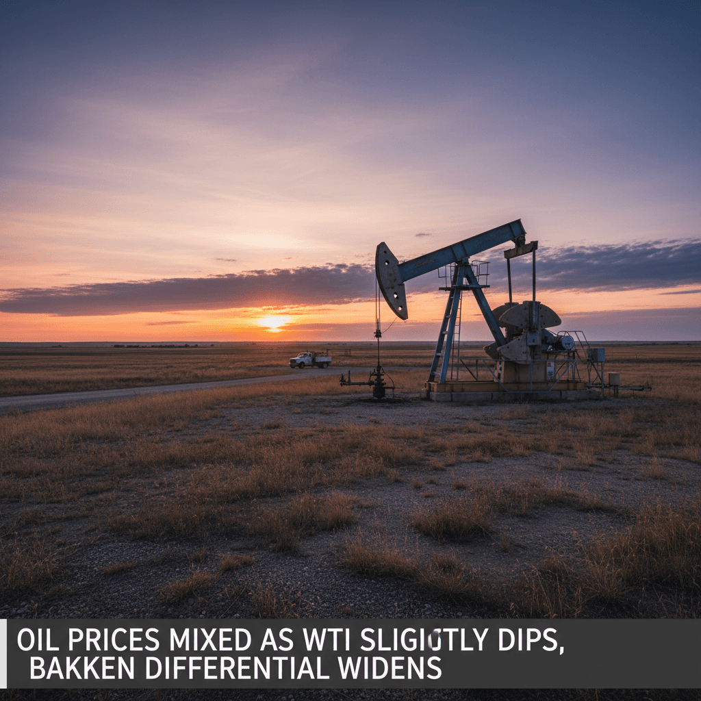 Oil Prices Mixed as WTI Slightly Dips, Bakken Differential Widens - Bakken Wire