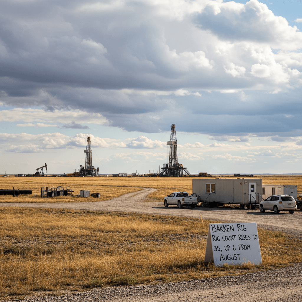 Bakken Rig Count Rises to 35, Up 6 from August - Bakken Wire