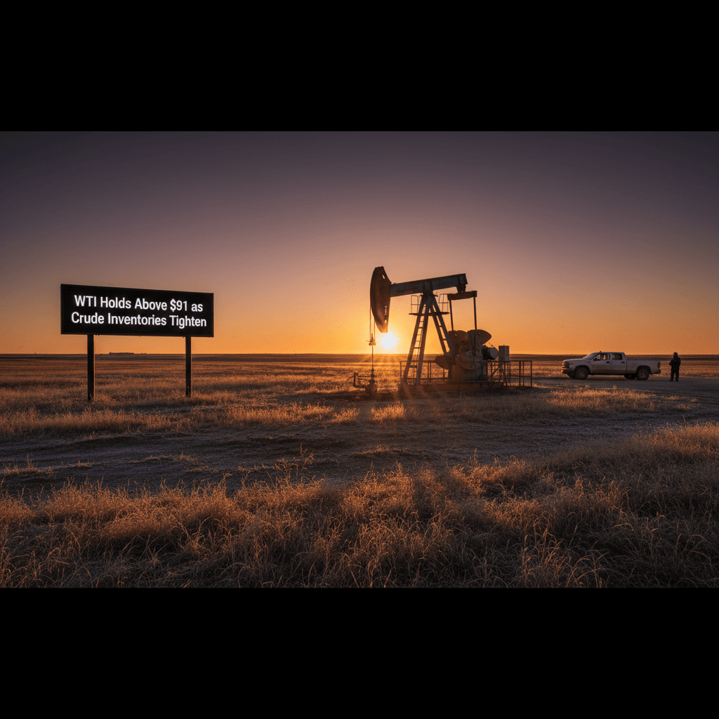 WTI Holds Above $91 as Crude Inventories Tighten - Bakken Wire