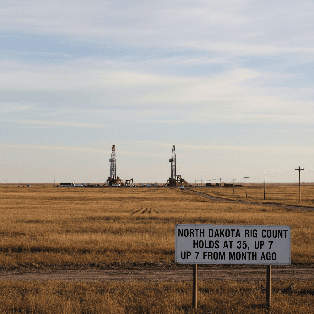 North Dakota Rig Count Holds at 35, Up 7 from Month Ago - Bakken Wire