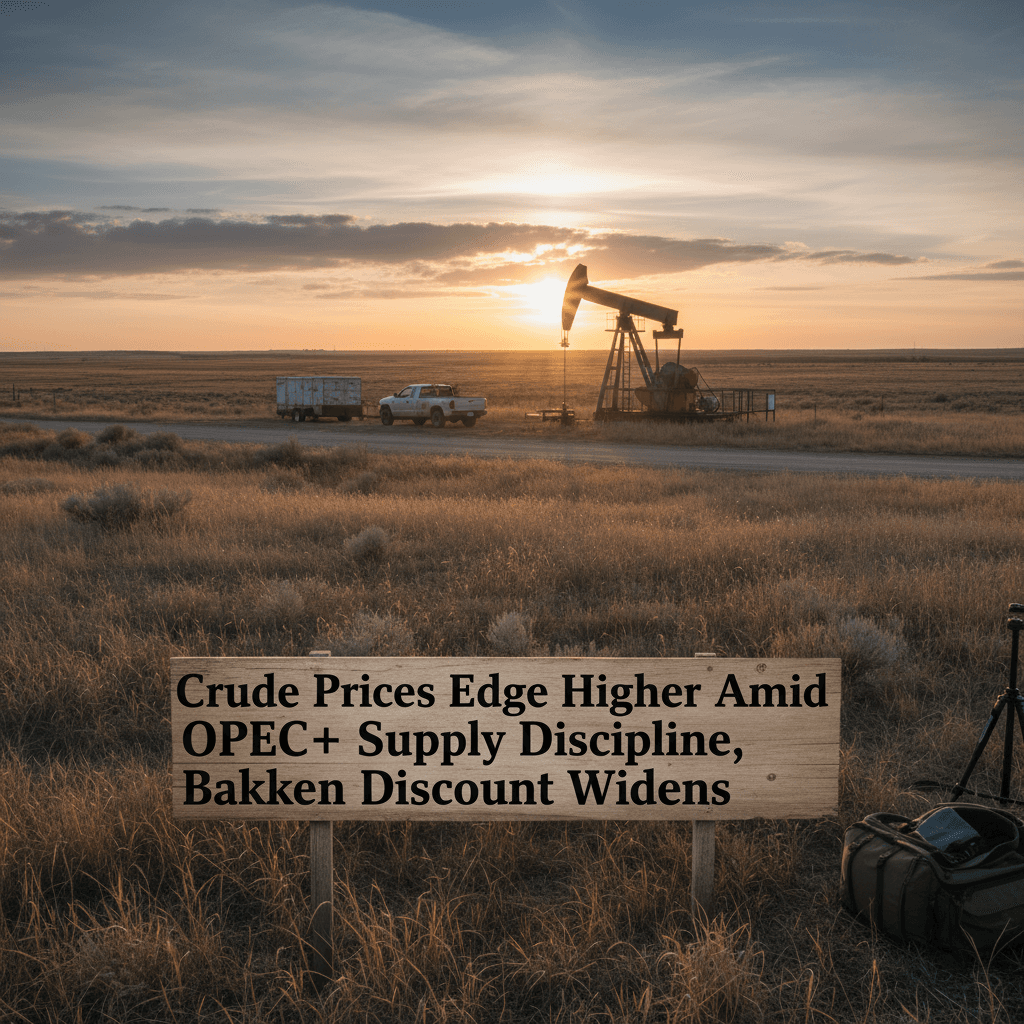Crude Prices Edge Higher Amid OPEC+ Supply Discipline, Bakken Discount Widens - Bakken Wire