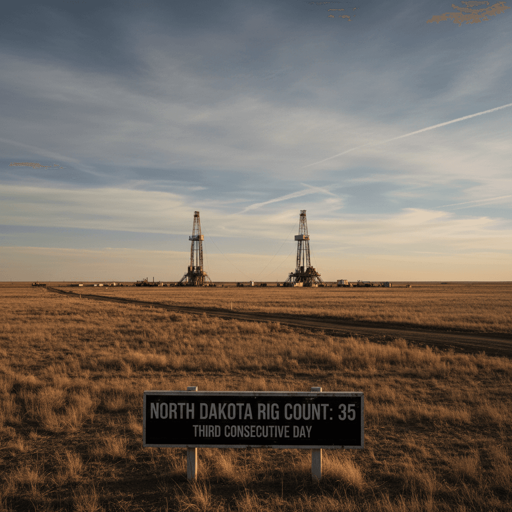 North Dakota Rig Count Holds at 35 for Third Consecutive Day - Bakken Wire