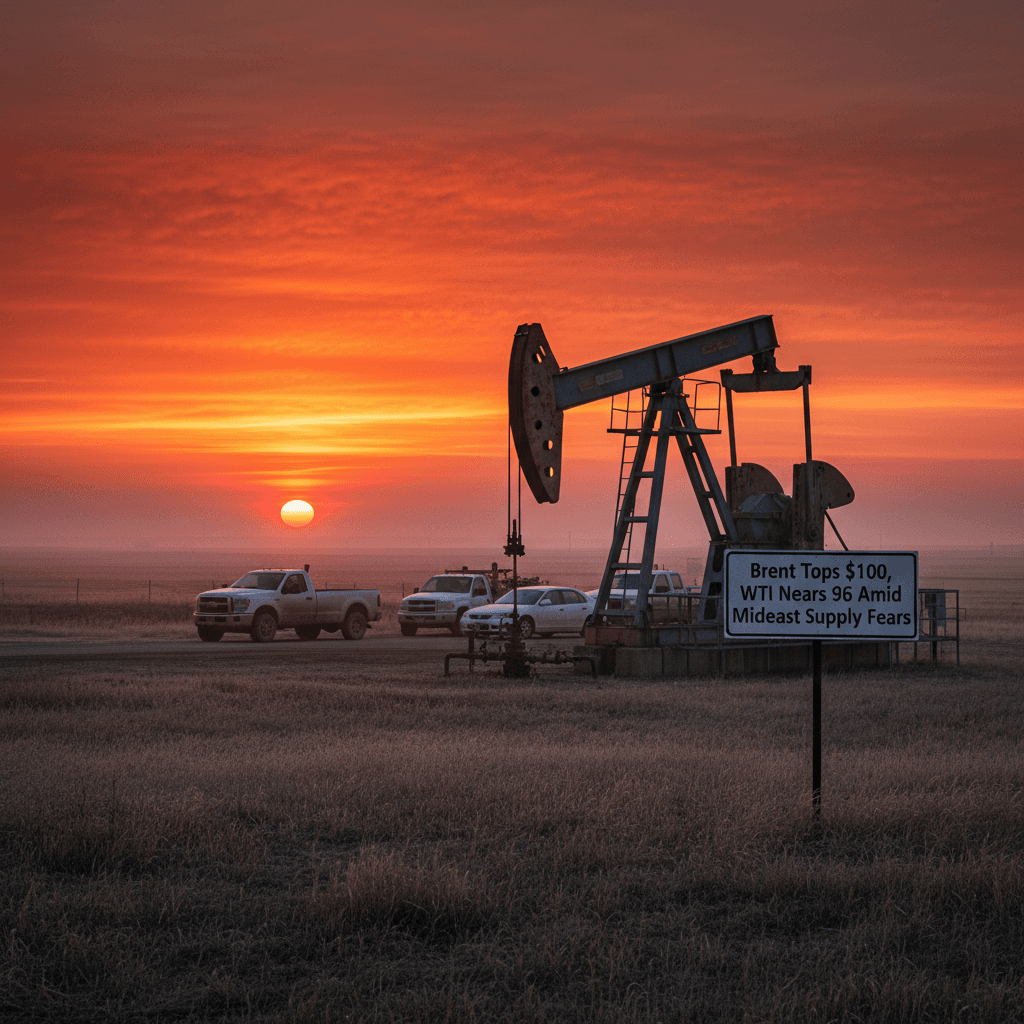 Brent Tops $100, WTI Nears $96 Amid Mideast Supply Fears - Bakken Wire