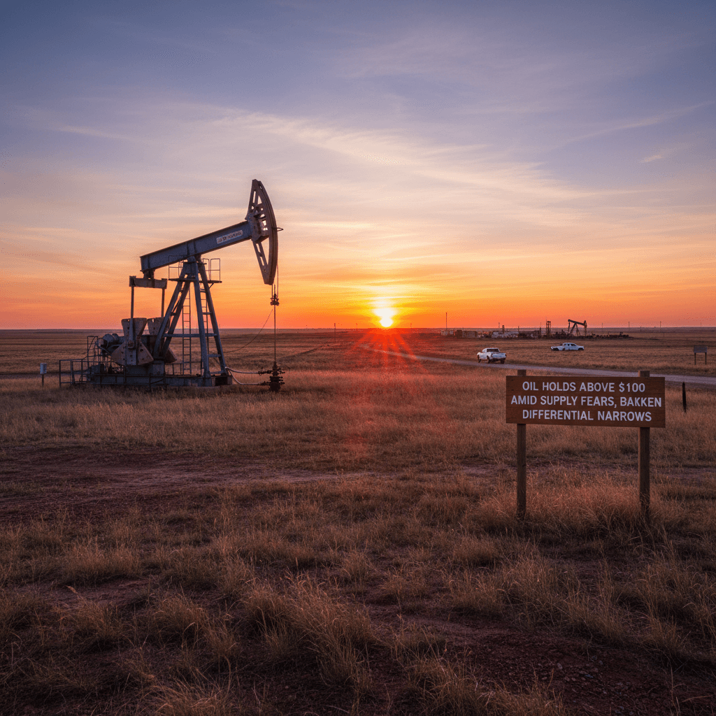 Oil Holds Above $100 Amid Supply Fears, Bakken Differential Narrows - Bakken Wire