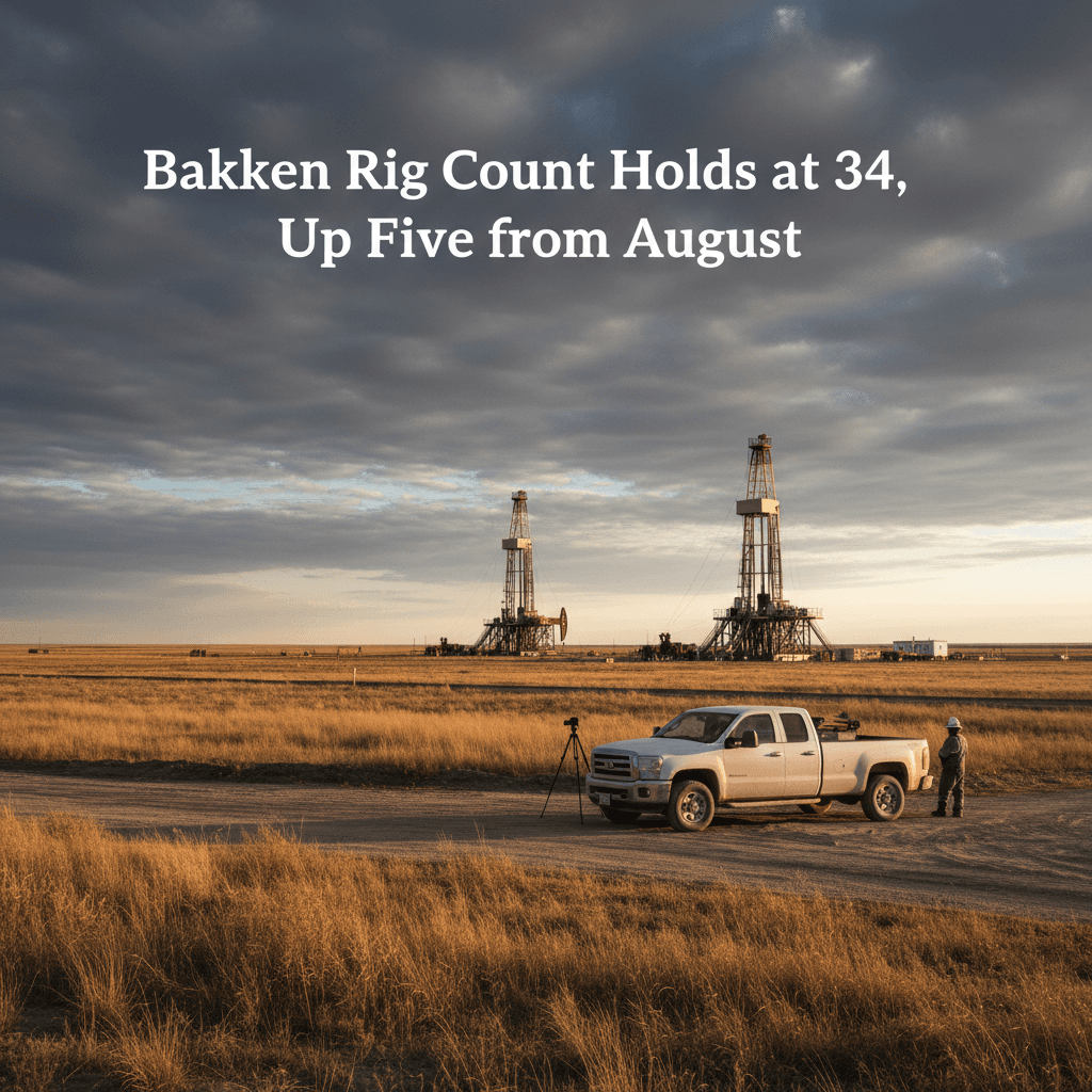Bakken Rig Count Holds at 34, Up Five from August - Bakken Wire