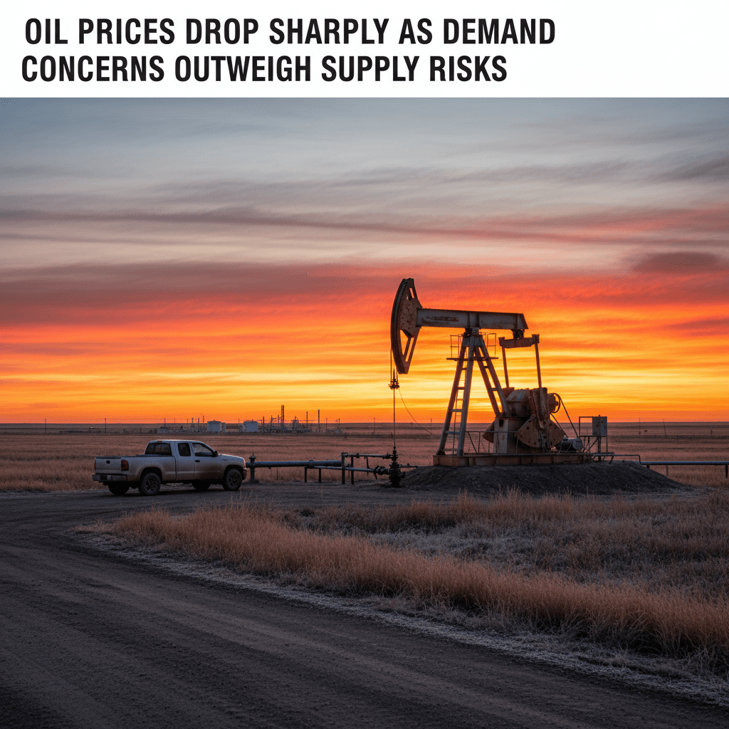 Oil Prices Drop Sharply as Demand Concerns Outweigh Supply Risks - Bakken Wire