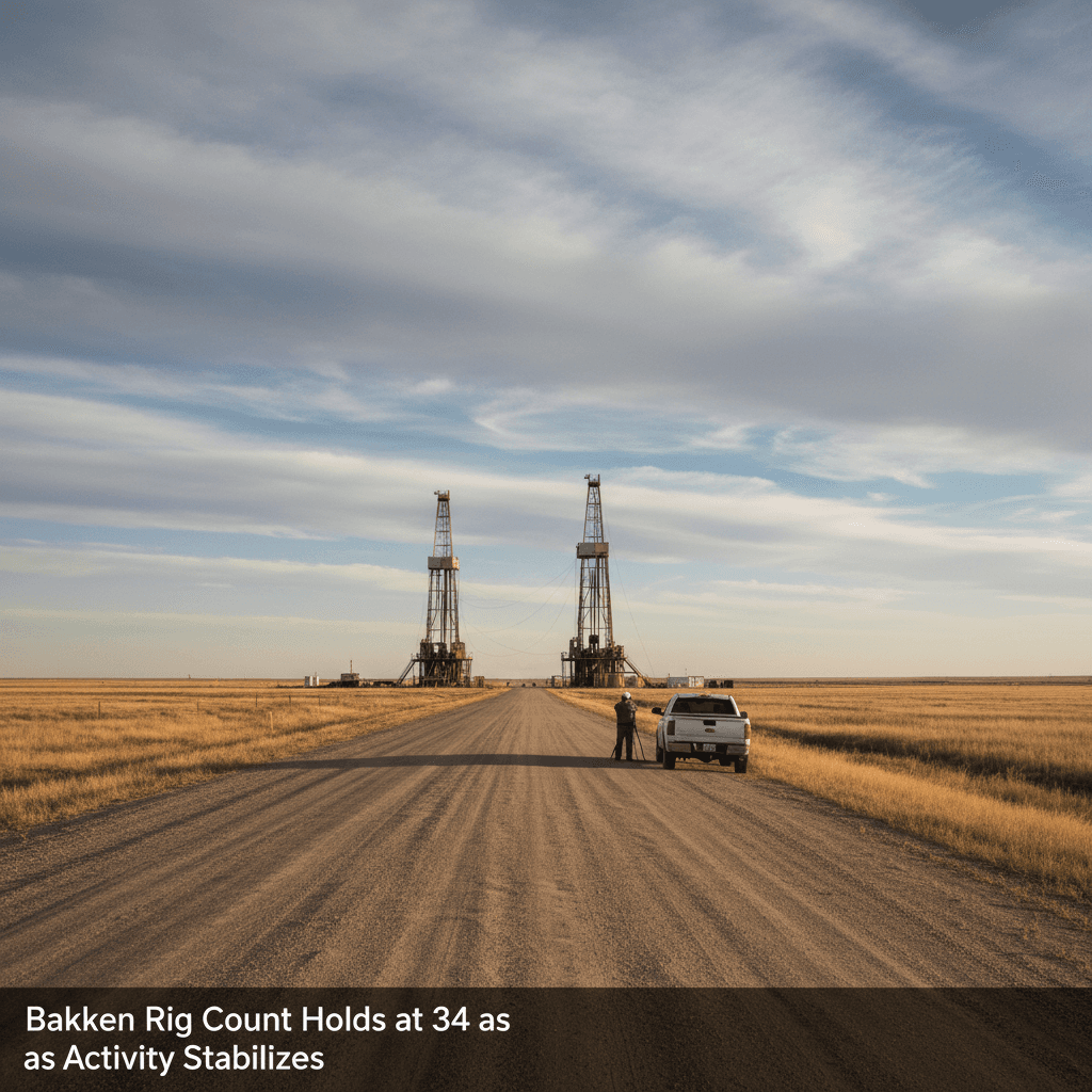 Bakken Rig Count Holds at 34 as Activity Stabilizes - Bakken Wire