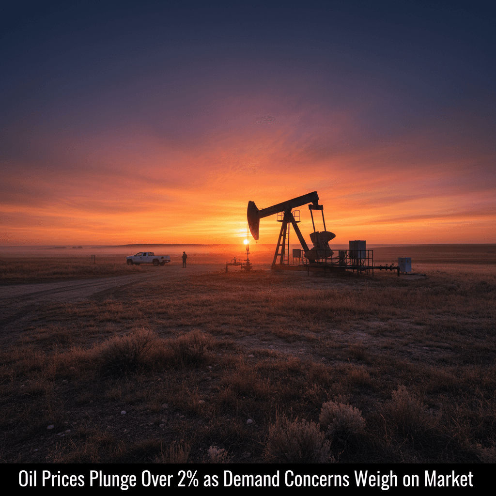 Oil Prices Plunge Over 2% as Demand Concerns Weigh on Market - Bakken Wire