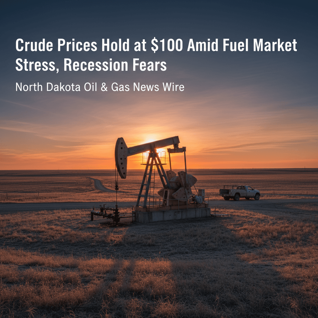 Crude Prices Hold at $100 Amid Fuel Market Stress, Recession Fears - Bakken Wire