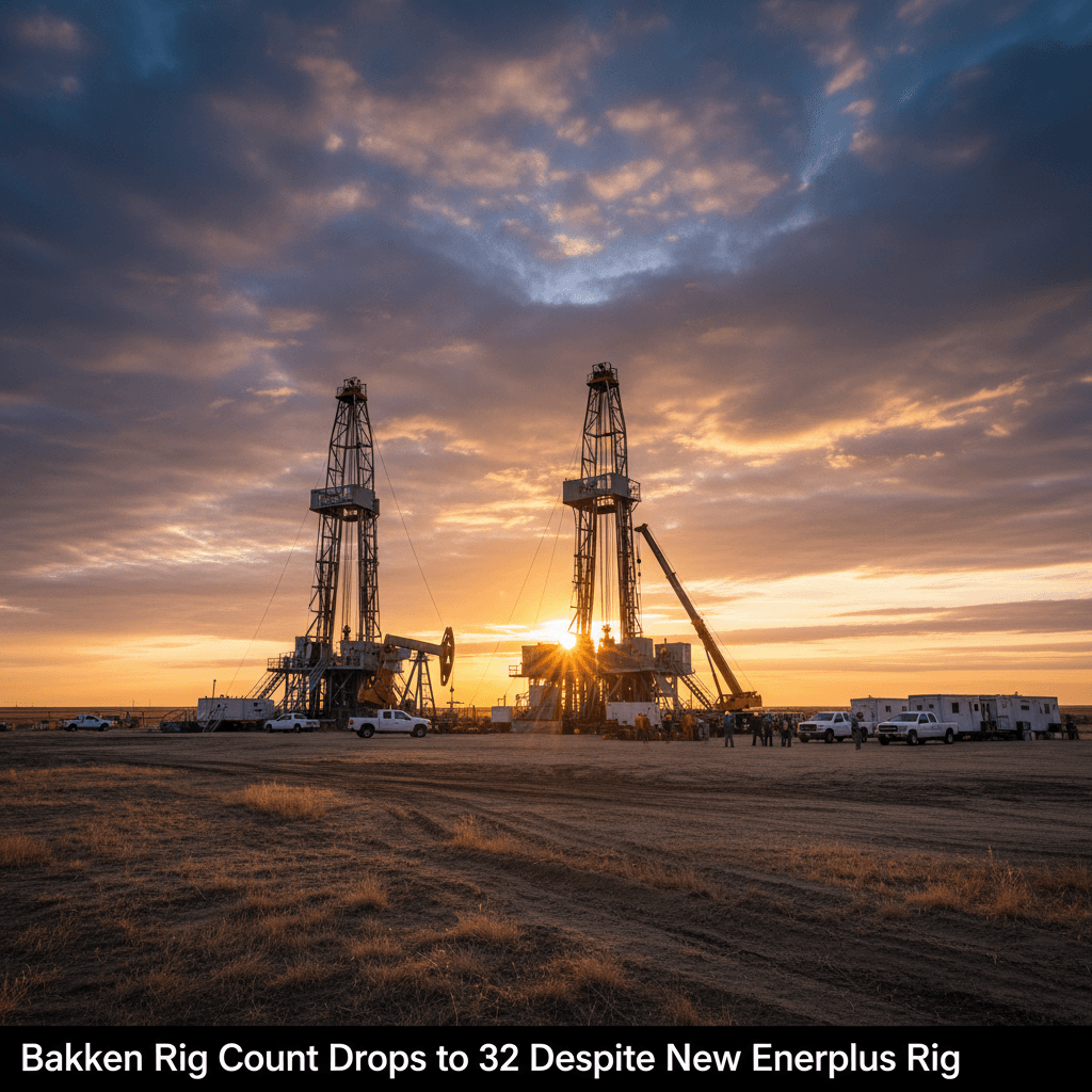 Bakken Rig Count Drops to 32 Despite New Enerplus Rig - Bakken Wire