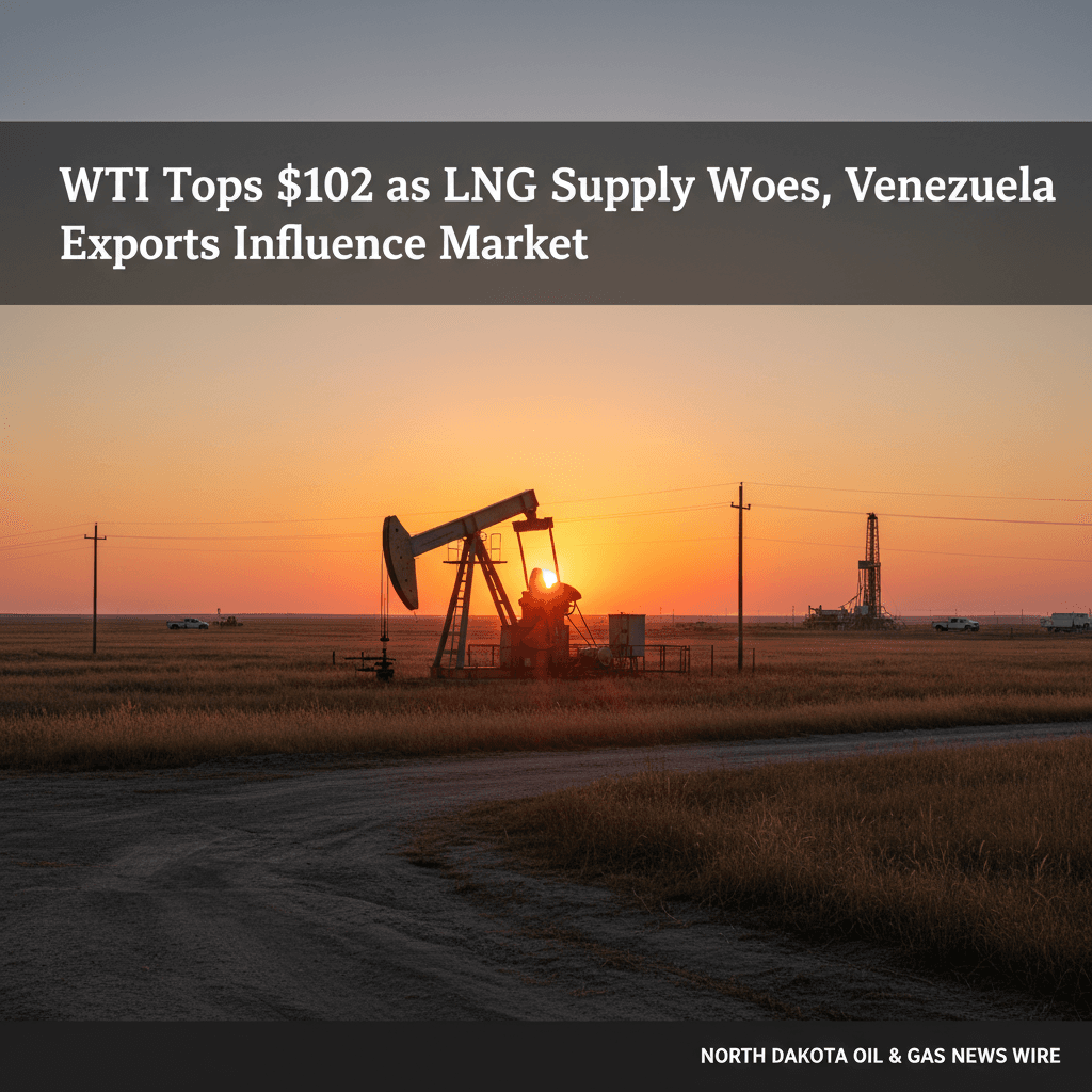 WTI Tops $102 as LNG Supply Woes, Venezuela Exports Influence Market - Bakken Wire