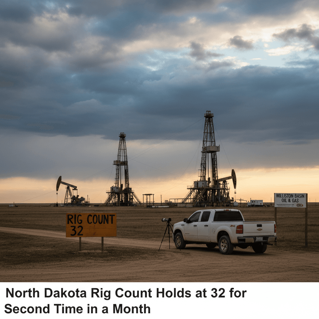 North Dakota Rig Count Holds at 32 for Second Time in a Month - Bakken Wire