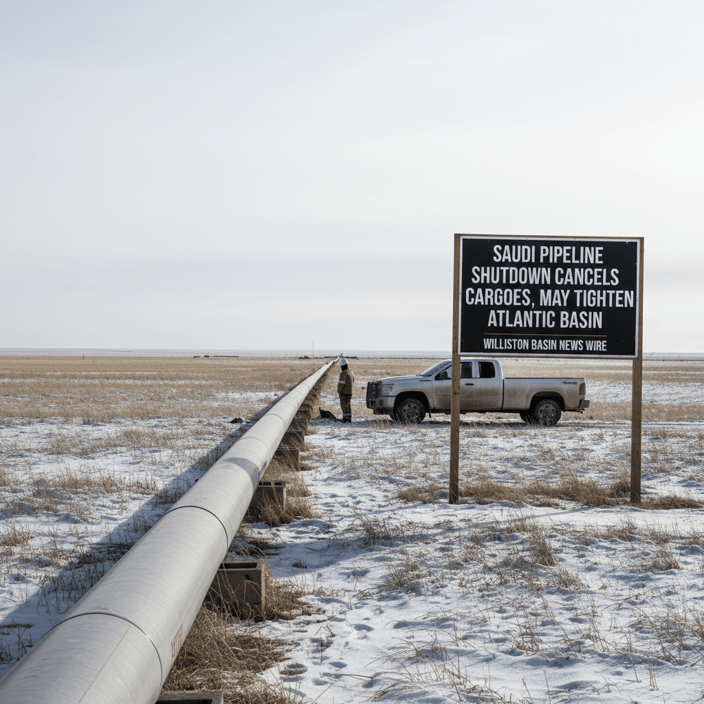 Saudi Pipeline Shutdown Cancels Europe Cargoes, May Tighten Atlantic Basin - Bakken Wire