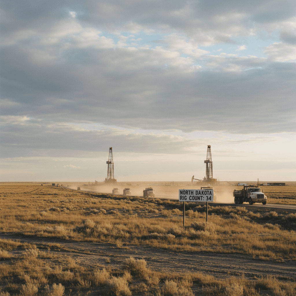 North Dakota Rig Count Holds at 34 After Day of Churn - Bakken Wire