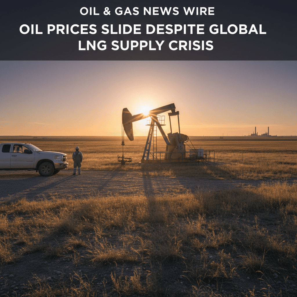 Oil Prices Slide Despite Global LNG Supply Crisis - Bakken Wire