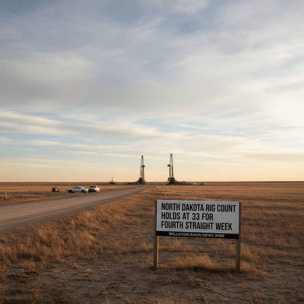 North Dakota Rig Count Holds at 33 for Fourth Straight Week - Bakken Wire
