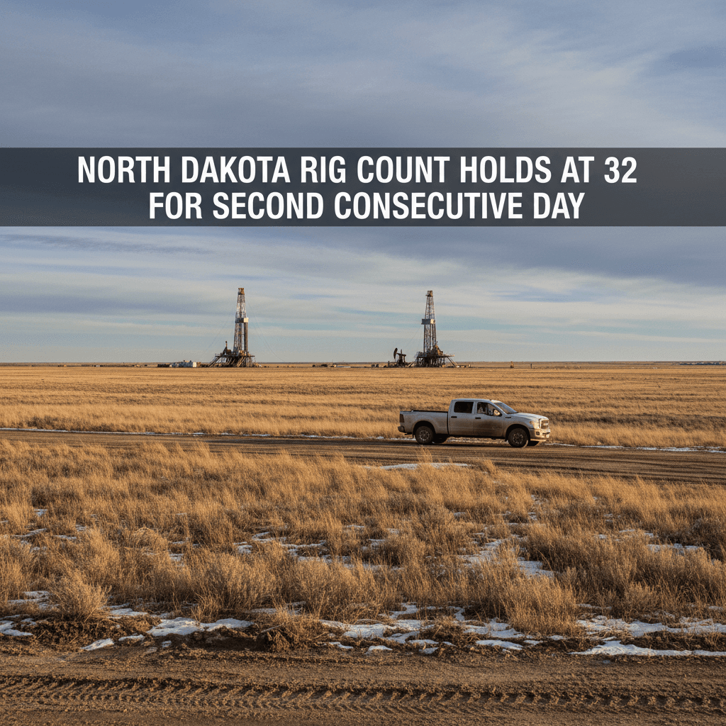 North Dakota Rig Count Holds at 32 for Second Consecutive Day - Bakken Wire