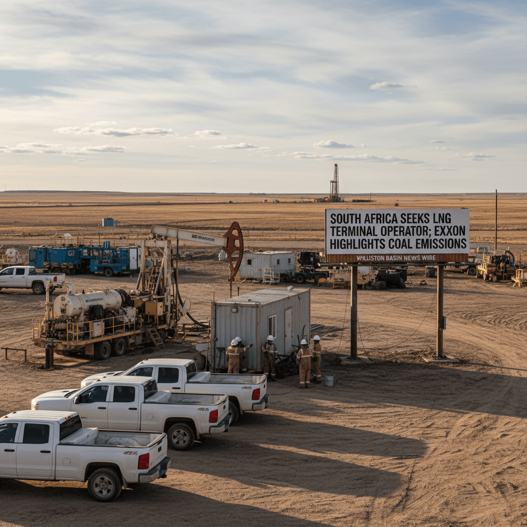 South Africa Seeks LNG Terminal Operator; Exxon Highlights Coal Emissions - Bakken Wire