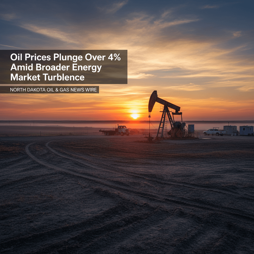 Oil Prices Plunge Over 4% Amid Broader Energy Market Turbulence - Bakken Wire