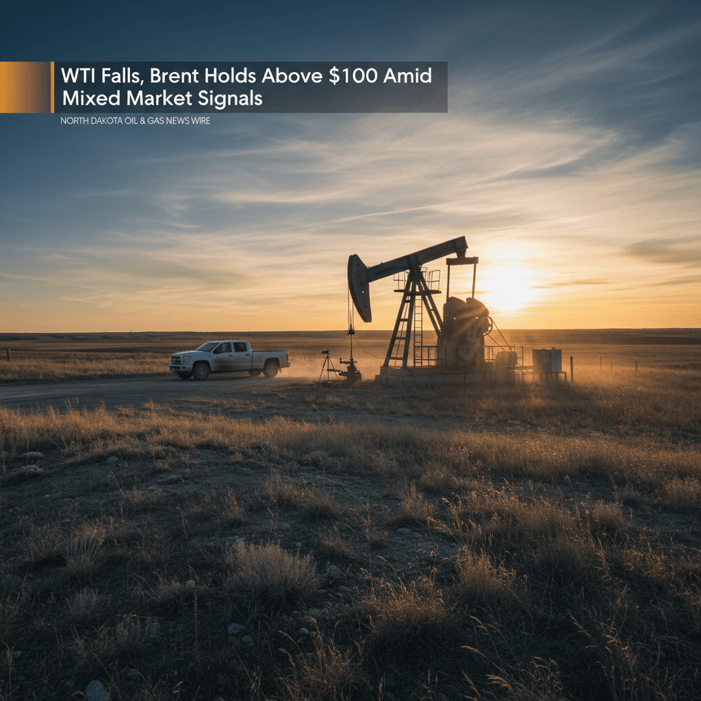 WTI Falls, Brent Holds Above $100 Amid Mixed Market Signals - Bakken Wire