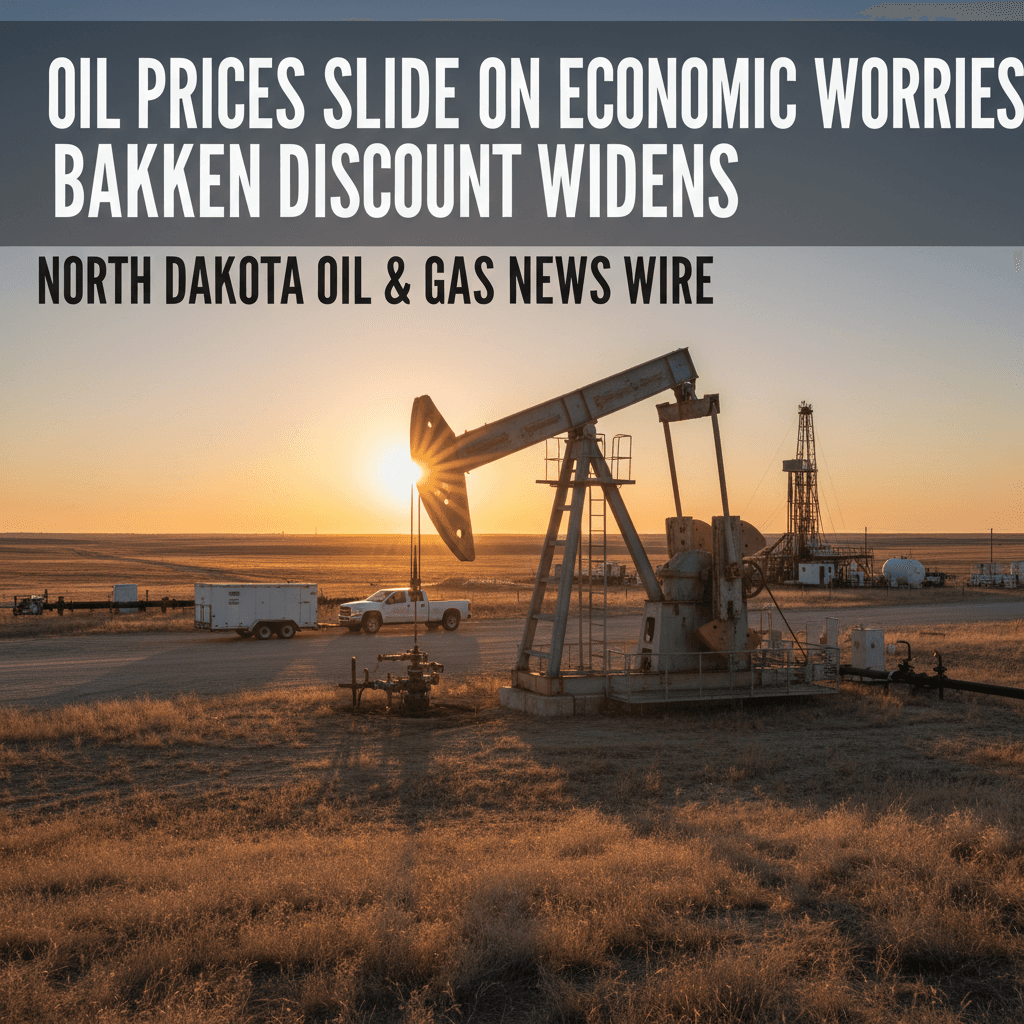 Oil Prices Slide on Economic Worries, Bakken Discount Widens - Bakken Wire