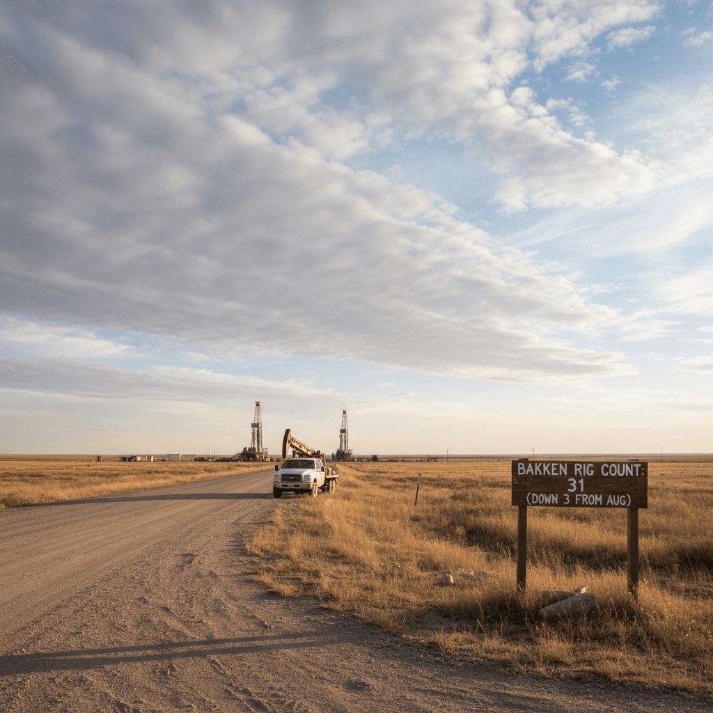Bakken Rig Count Holds at 31, Down 3 from August - Bakken Wire