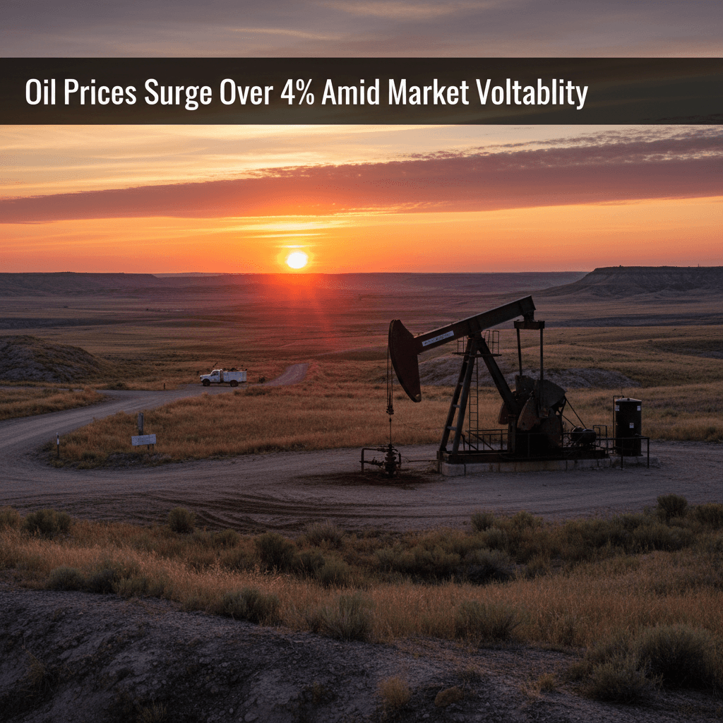 Oil Prices Surge Over 4% Amid Market Volatility - Bakken Wire