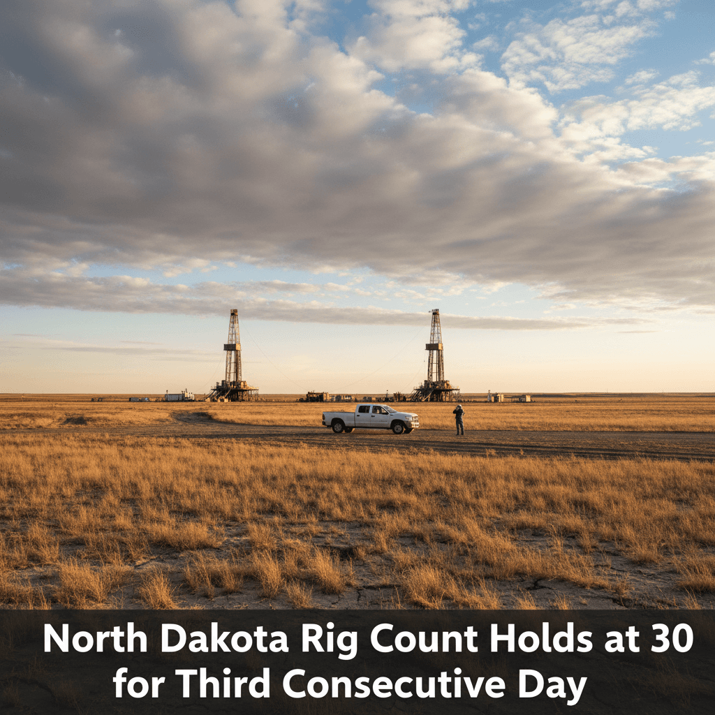 North Dakota Rig Count Holds at 30 for Third Consecutive Day - Bakken Wire