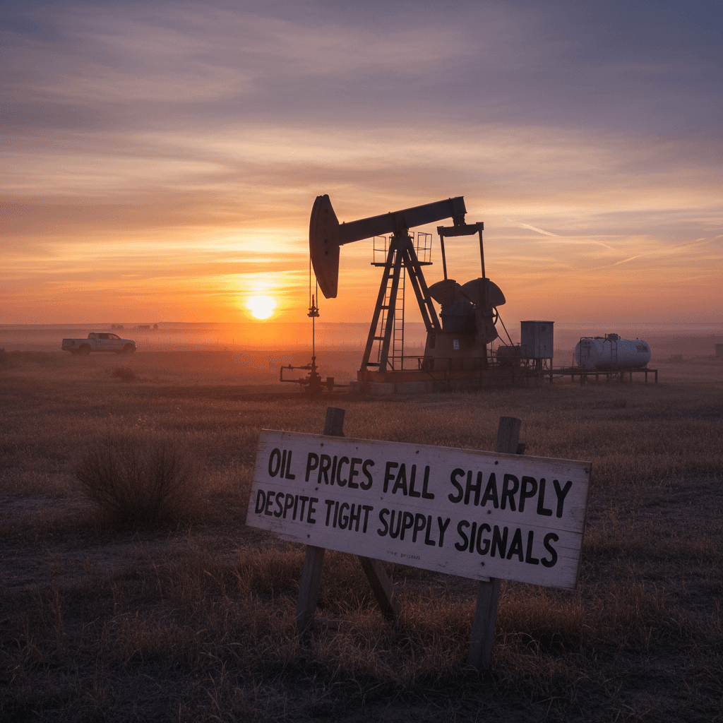 Oil Prices Fall Sharply Despite Tight Supply Signals - Bakken Wire