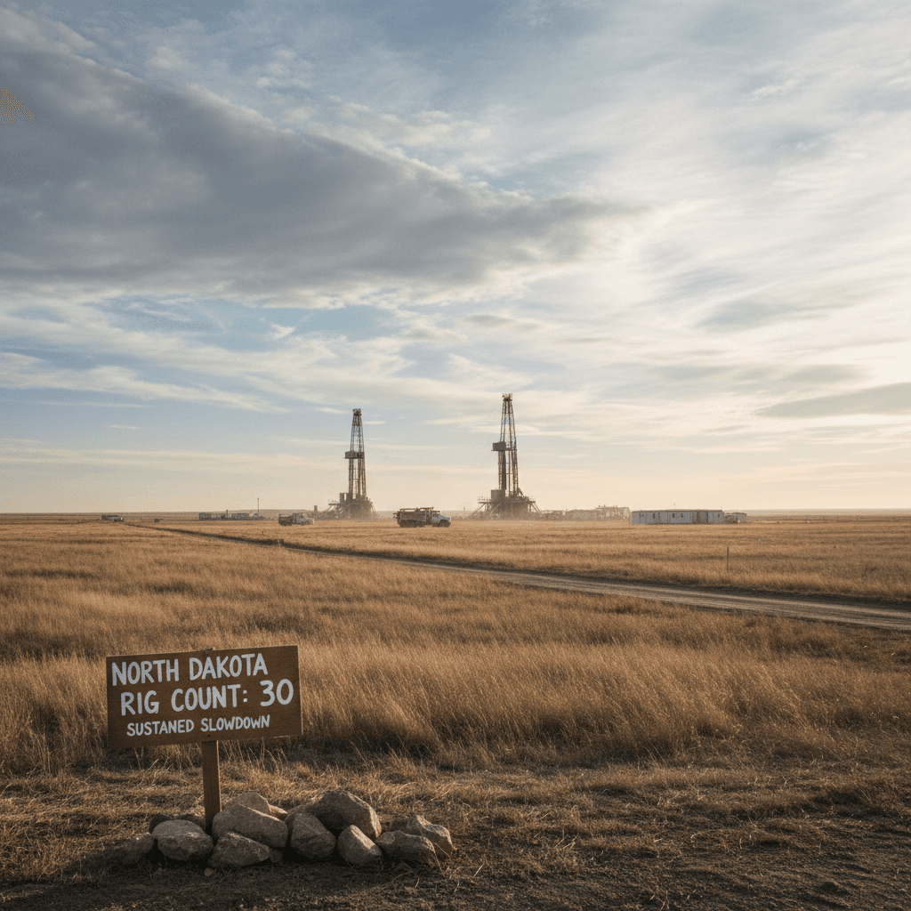 North Dakota Rig Count Holds at 30 Amid Sustained Slowdown - Bakken Wire